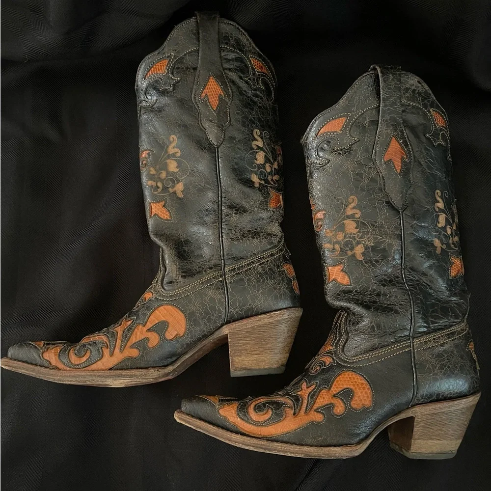 Womens Corral Western Boots Size 7 - Picture 6 of 14